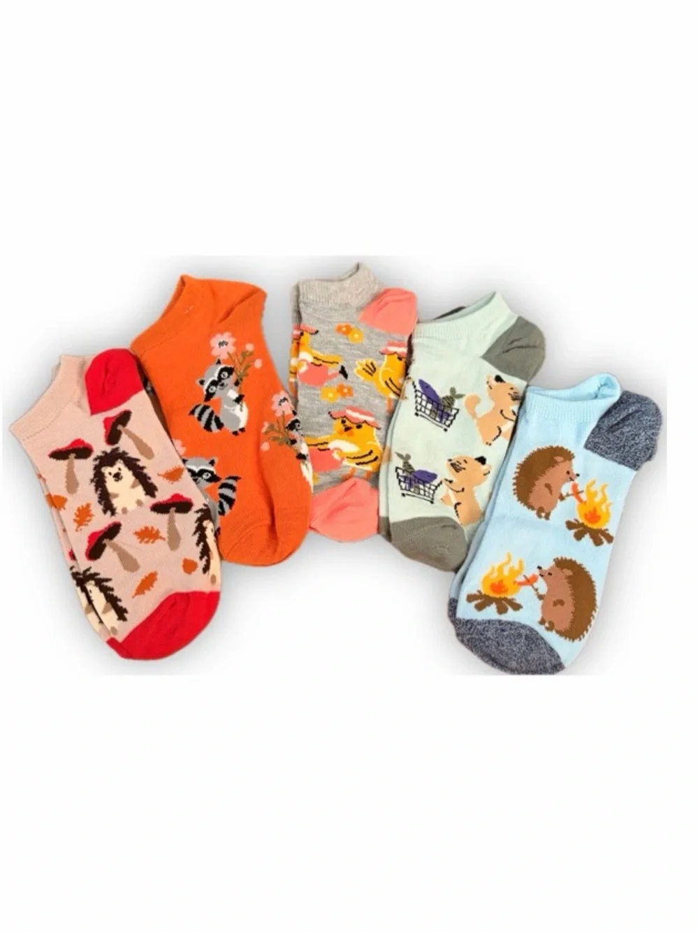 Cozy Animal Ankle Socks - Multi Color Pack